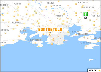 map of Bortre Tölö