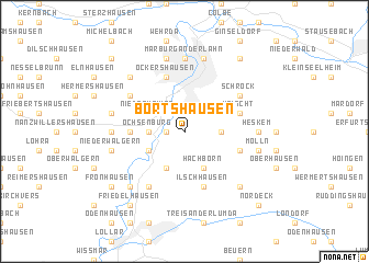 map of Bortshausen