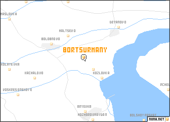 map of Bortsurmany