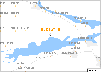 map of Bortsyno