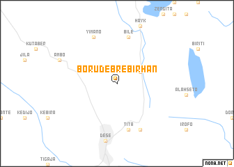 map of Boru Debre Birhan