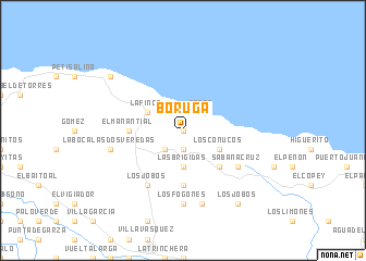 map of Boruga