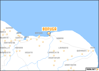 map of Boruga