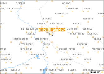 map of Boruja Stara