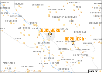 map of Borūjerd