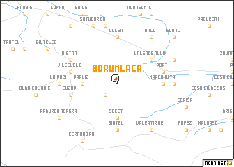 map of Borumlaca