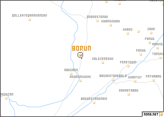 map of Borūn