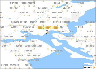 map of Børupskov