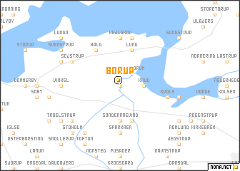 map of Borup