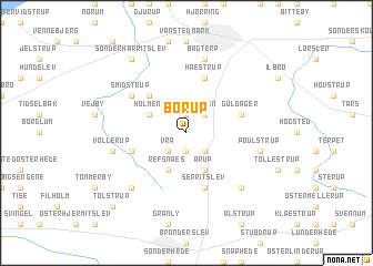 map of Borup