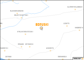 map of Boruski
