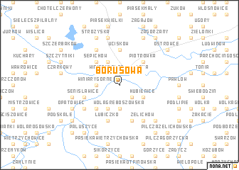 map of Borusowa