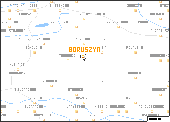 map of Boruszyn