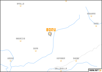 map of Boru