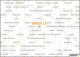 map of Borville