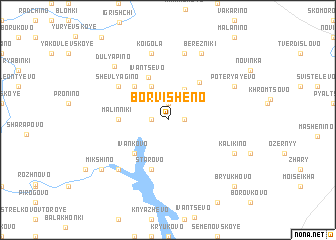 map of Borvisheno