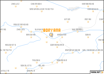 map of Boryana