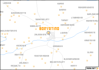 map of Boryatino