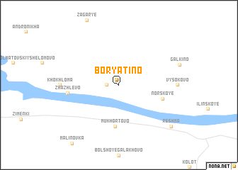 map of Boryatino