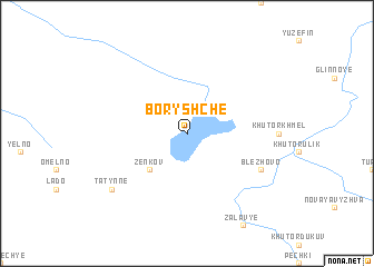 map of Boryshche