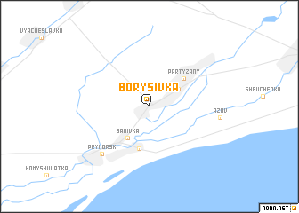 map of Borysivka