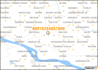 map of Boryszewo Stare