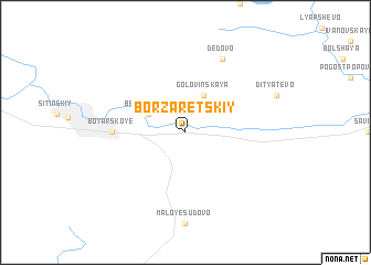 map of Bor Zaretskiy