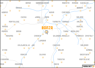 map of Borza