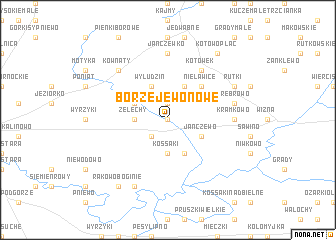 map of Borzejewo Nowe