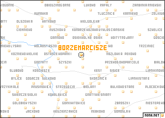 map of Borze Marcisze