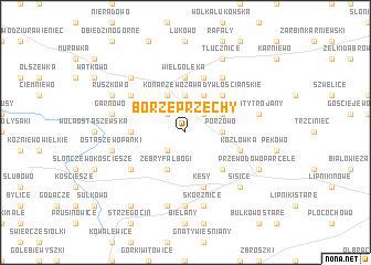 map of Borze Przechy