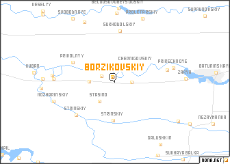 map of (( Borzikovskiy ))