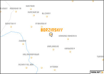 map of Borzinskiy