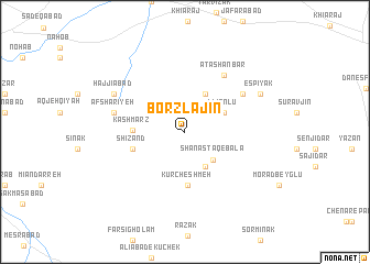 map of Borzlajīn