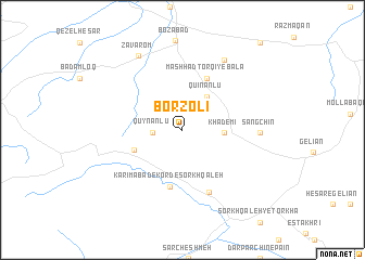 map of Borzolī