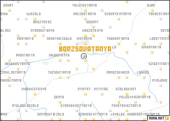 map of Borzsovatanya