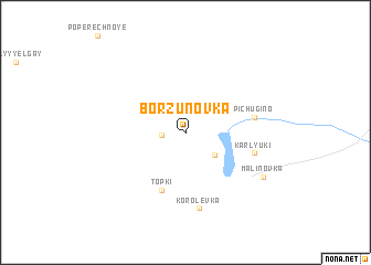 map of Borzunovka