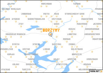 map of Borzymy