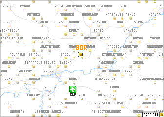 map of Bor