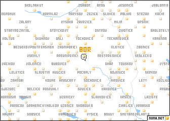 map of Bor