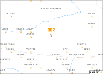 map of Bor
