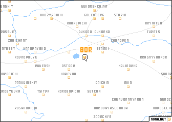 map of Bor