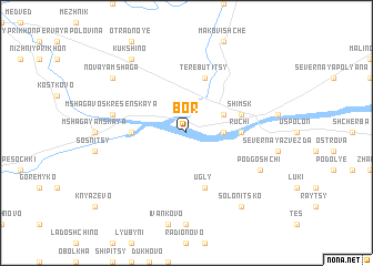 map of Bor