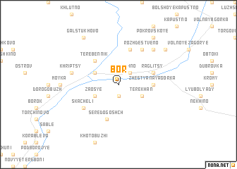 map of Bor