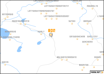 map of Bor