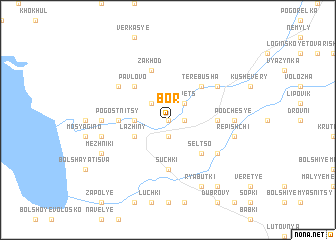 map of Bor