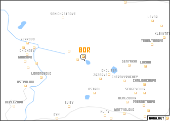map of Bor