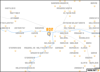 map of Bor