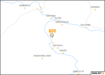 map of Bor