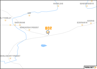 map of Bor